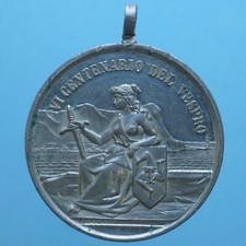 PALERMO MEDAGLIA 1882 VI CENTENARIO DEL VESPRO METALLO BIANCO SPL COLLEZIONE
