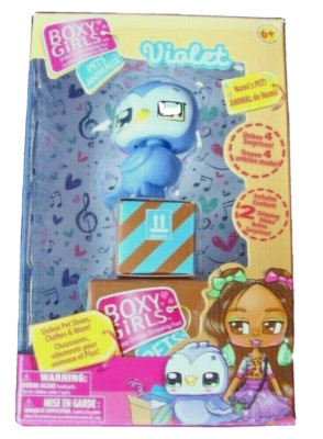 Boxy Girls Pets - Nomi's Pet Bird ''Violet'' - 2018 New In Package