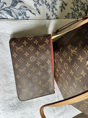 Louis Vuitton Neverfull MM Monogram Canvas Cherry for sale online