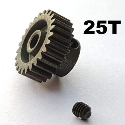 Ingranaggio pignone in metallo 48P 21T 22T 23T 24T 25T aggiornamento modello RC - Foto 7 di 12