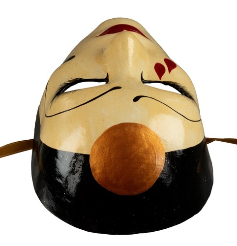 Mask Pierrot IN Paper Mache Craft from Venice #304 - Picture 4 of 6