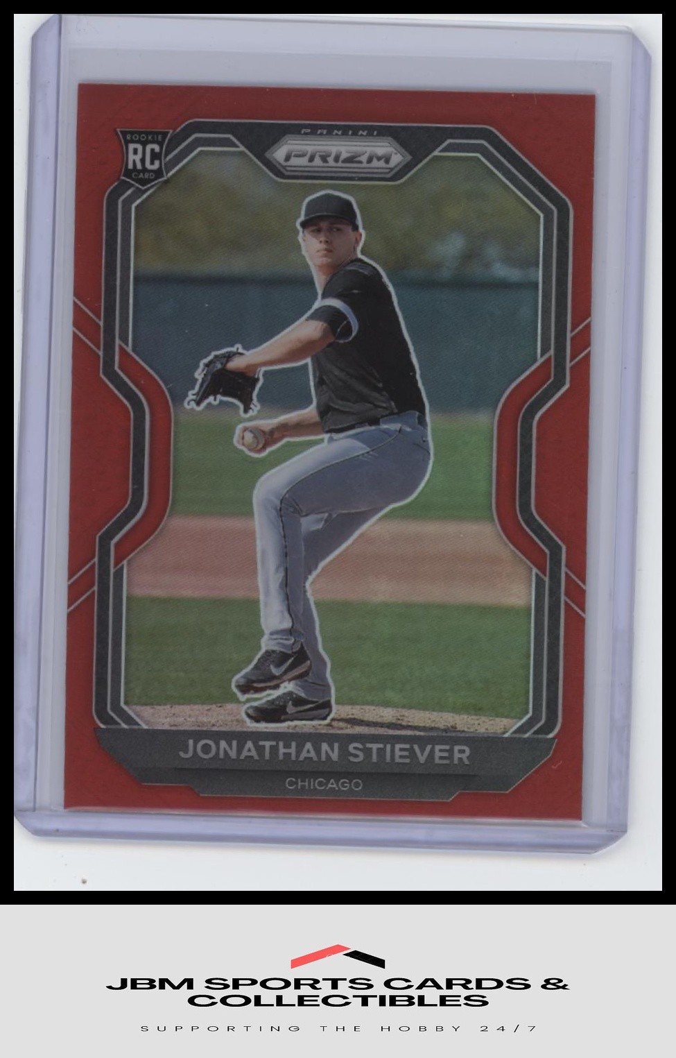 2021 Panini Prizm #68 Jonathan Stiever Red Prizm RC