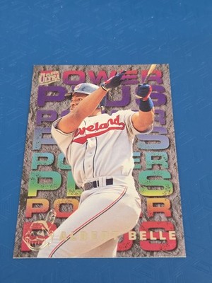1995 Ultra Power Plus #1 Albert Belle Cleveland Indians BASEBALL Card 2M