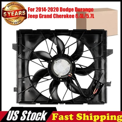 Radiator Cooling Fan for Dodge Durango Jeep Grand Cherokee 2014-2020 3.6L.  5.7L