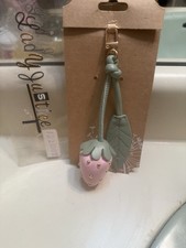 Strawberry bag charm