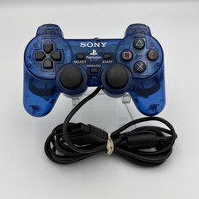 Sony PlayStation 2 PS2 DualShock OEM Controller (SCPH-10010) Ocean Blue Tested