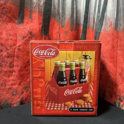 Coca Cola 6 Pack Ceramic 9 1/2 Gibson Cookie Jar Original Box