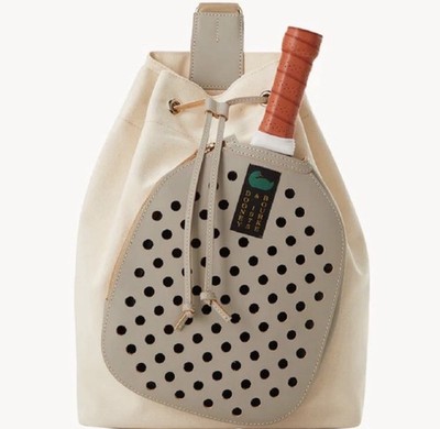 DOONEY & BOurKE Canvas Pickleball Sling in Natural Dove NWT