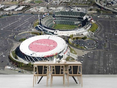 3D City Baseball Stadium Landscape Wall Murals Wallpaper Murals Wall Sticker 5