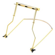 Golden Harmonica Holder 10 Hole Adjustable Neck Mount AntiScratch Felt Pads