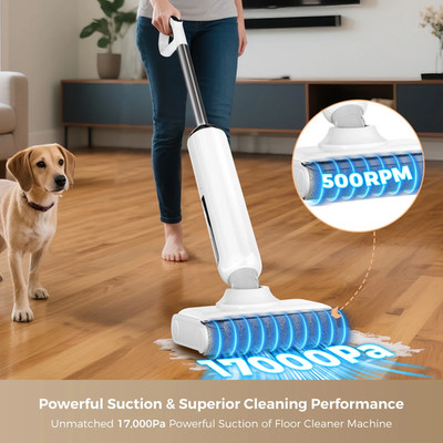 3-in-1 Wet Dry Vacuum Rechargeable-Vacuums,Mops and Self-Cleans for Hard Floor w