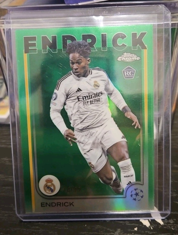 2024-25 Topps Chrome Competitions Green Refractor #100 Endrick RC /99