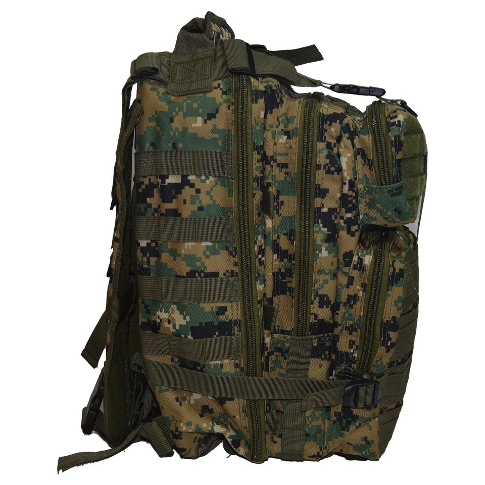 Тактический 72-часовой боевой рюкзак EXPLORER 17 дюймов рюкзак Woodland цифровой - Изображение 3 из 4