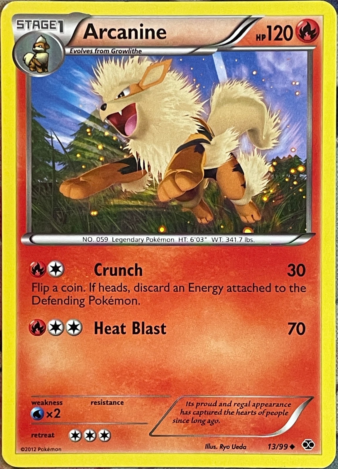 Arcanine - 13/99 - Next Destinies Pokemon 2012