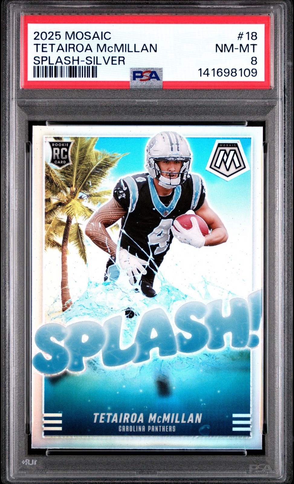 Tetairoa McMillan Panini Mosaic Splash #18 Silver