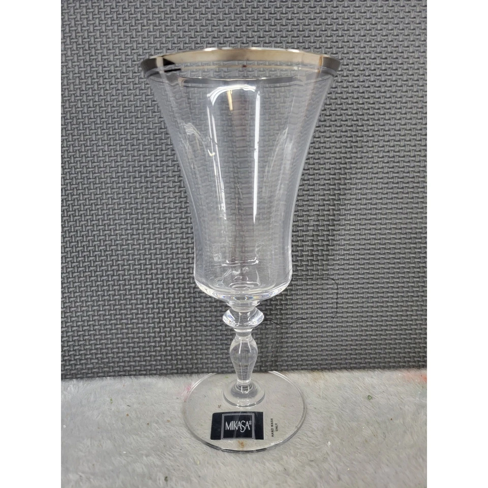 Mikasa 詹姆斯敦铂冰茶杯 3 件套奥地利铅水晶白金 — 第 2/4 张图片