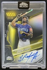 2026 Topps Chrome Black Randy Arozarena Auto Gold Refractor /50 Mariners