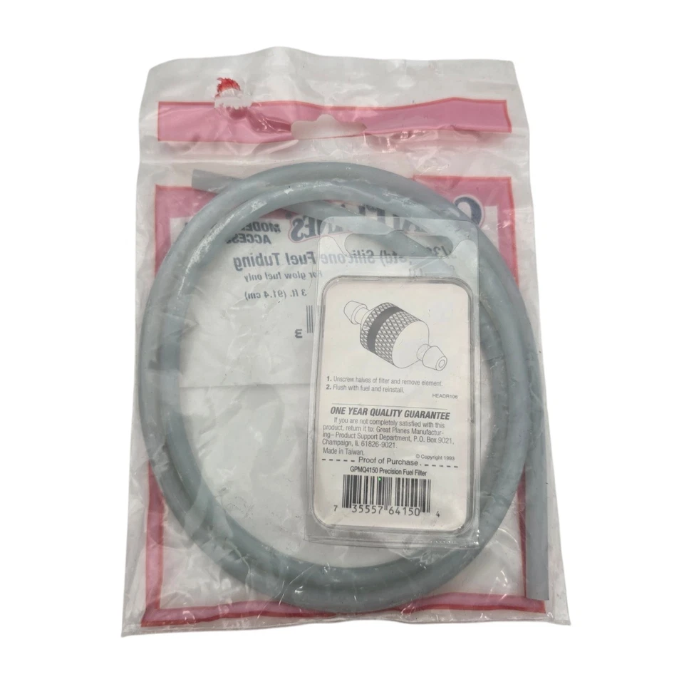Great Planes Silicone Fuel Tubing Standard 3' GPMQ4131 Airplane Fuel & - Image 2 of 2