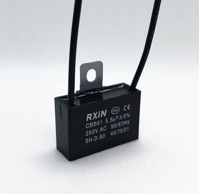 CBB61 5.5mfd 5.5uf  5.5 uF   250V AC Ceiling Fan MOTOR START Capacitor 2 WIRES