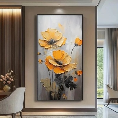 Abstract Yellow Canvas Painting Posters Canvas Wall Art Home Decor Wall Picture