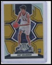 2022-23 Panini Chronicles Mosaic Draft Picks Gold Chet Holmgren /10 #1 Thunder