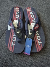 Tommy Hilfiger Flip Flops Zehentrenner Dunkel Blau Rot Gr. 43