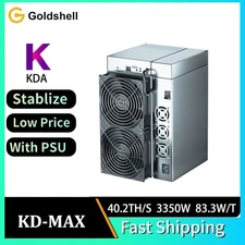 Goldshell KD MAX 40.2Th/s KDA Kadena Miner High Profile with 3350w Power Supply