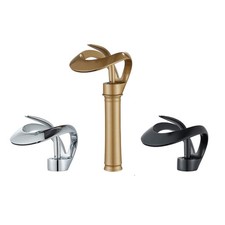 Waterfall Bathroom Sink Faucet Single Handle/Hole Basin Vanity Vessel Mixer Tap,
