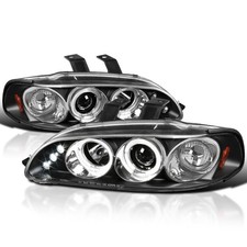 Black Fits 1992-1995 Honda Civic 234dr Led Halo Projector Headlights Lamp Lr Black Fits 1992-1995 Honda Civic 234dr Led Halo Projector Headlights Lamp Lr