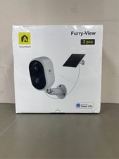 Solar Security Camera Outdoor Wireless 2 Pack, 2K Color Night Vision, Battery Po
