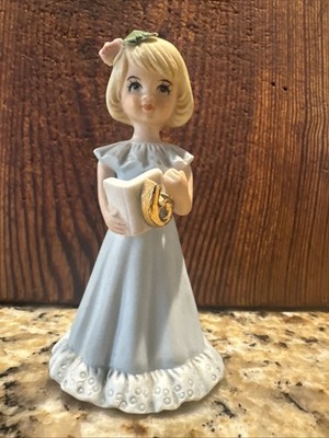Enesco 6th Birthday Growing Up Blonde Hair Vintage 1981