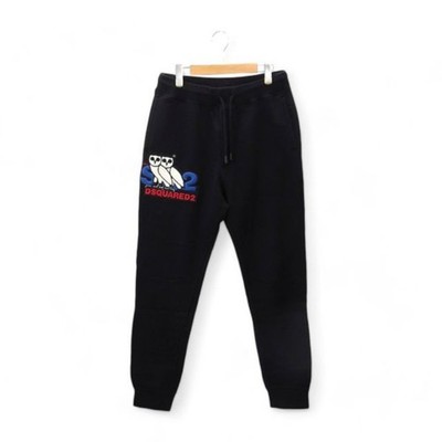 Dsquared2 x OVO Sweat Pants S74KB0479 Size M Black Sweatshirt