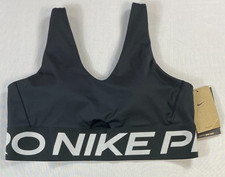 Women's Nike Pro Dri-Fit Indy Plunge HF7324-010 Padded Sports Bra