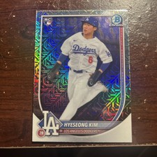 2025 BOWMAN CHROME HYESEONG KIM MEGA BOX SP MOJO ROOKIE RC #91 DODGERS