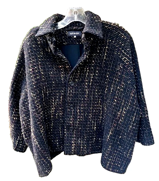Eskandar Black & Beige Tweed Jacket, Size 0 (US 2-6) - Image 2 of 4