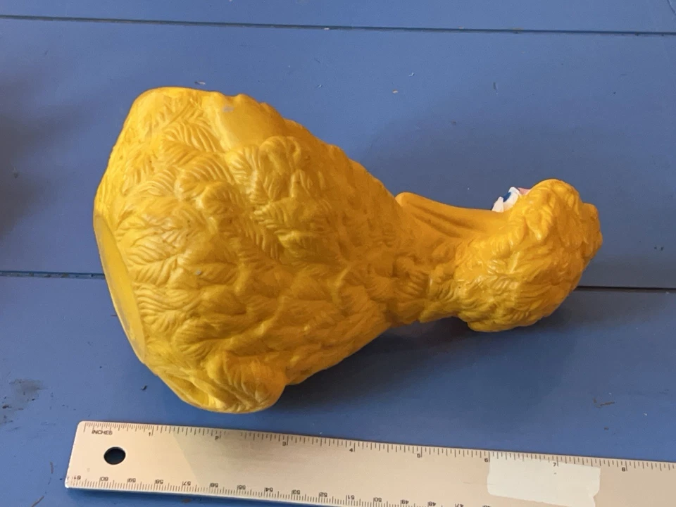 Espejo de juguete vintage Sesame Street Big Bird 1971 plástico moldeado bebé 8,5" Foto 4 de 4