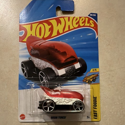 #ad Hot Wheels Sushi Tuner Fast Foodie 1:64 Diecast Car Red White Black $30.00