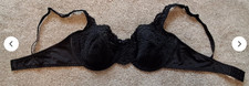 Women's Black Lace Underwired Bra 36B NEW