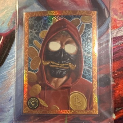   Currency Cred Bitcoin Satoshi Nakamoto #108 Gemstone Numbered /149  Card