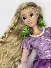 17” Singing Disney Princess Rapunzel Tangled Doll ~ Tinsel Hair Pascal 2010 RARE