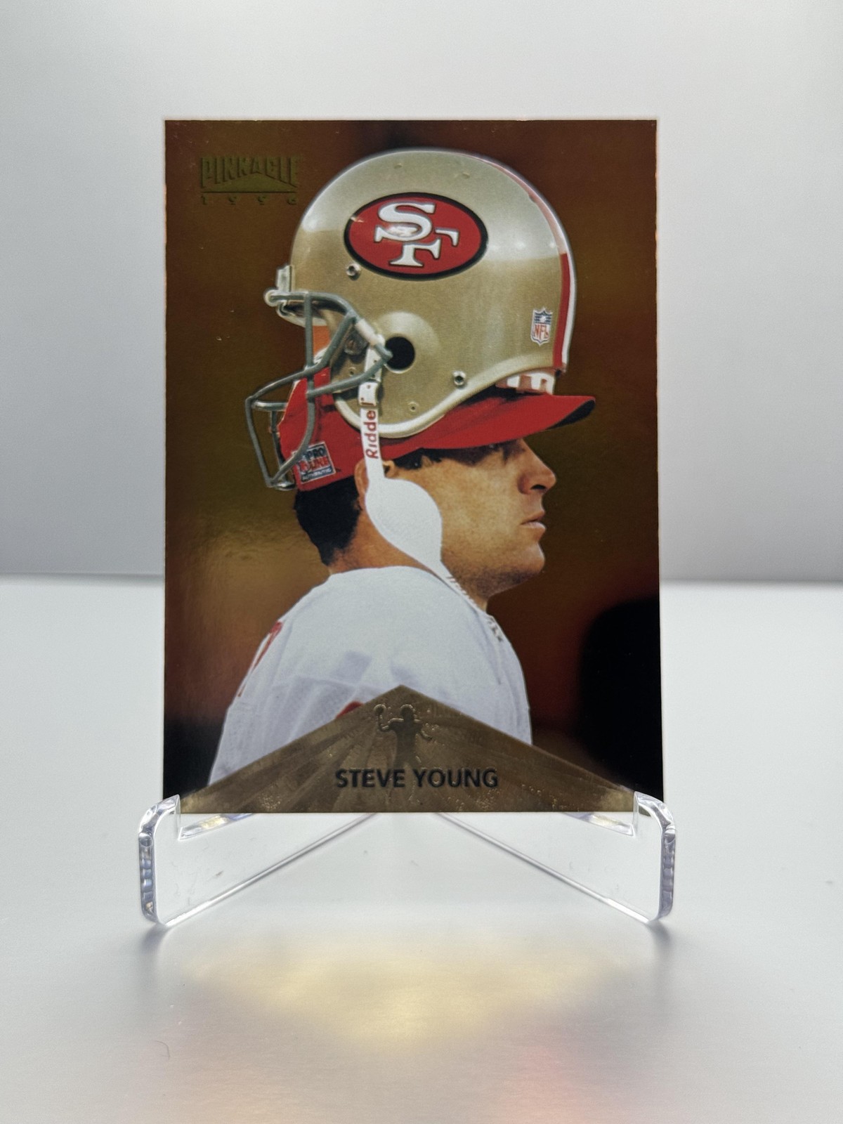 1996 Pinnacle Steve Young Foil #37 San Francisco 49ers