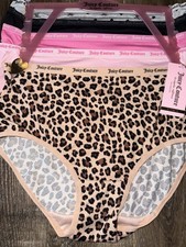 Juicy Couture  Women's Brief Underwear Panties Polyester Blend 5-Pair  1X