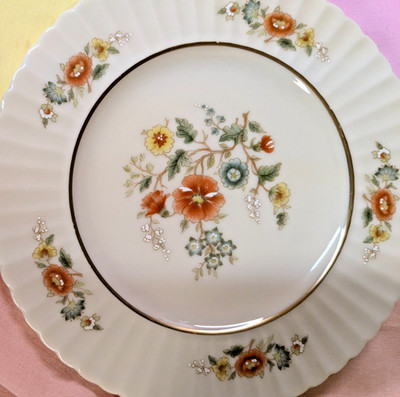 Lenox Temple Blossom Bread and Butter Plate(s) A Matched Pair