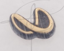 Infinity Speaker Badge Emblem Gold w/ Sticker Backing