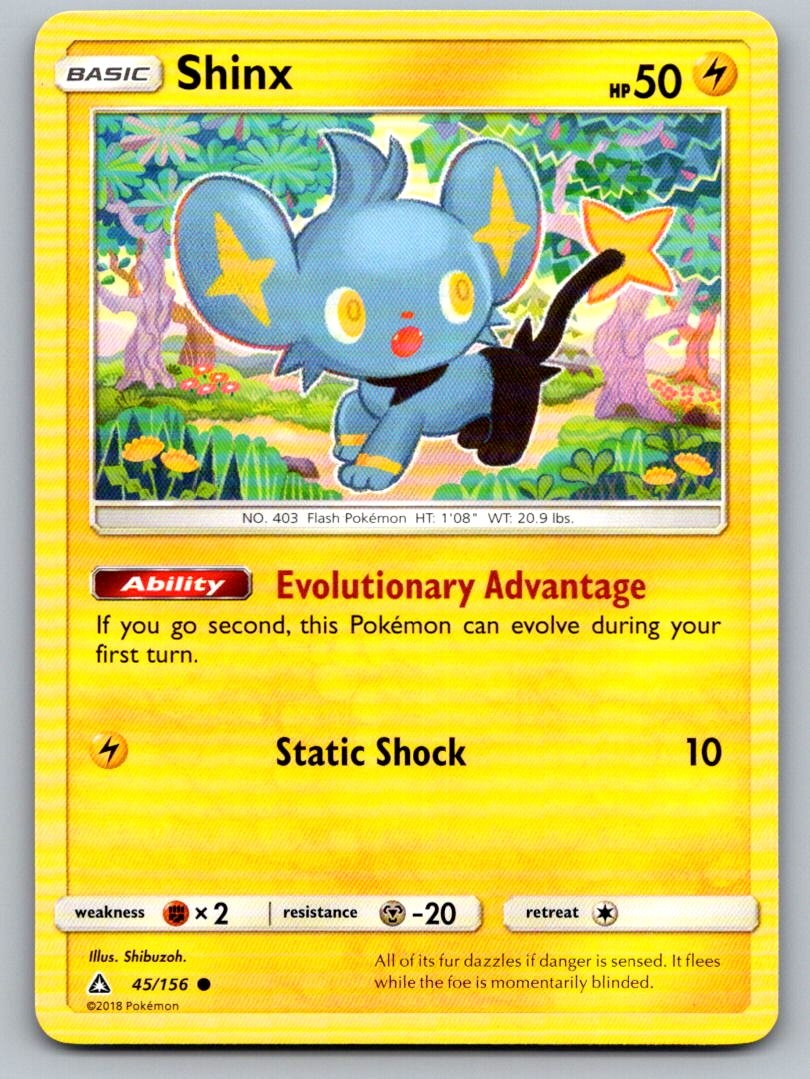 Shinx 45/156 Common Ultra Prism Pokemon Lightly Played