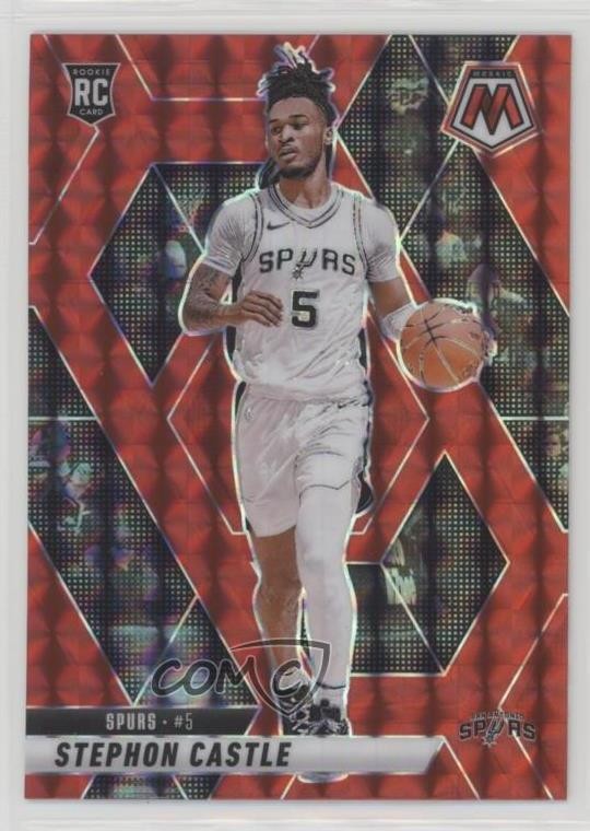 2024-25 Panini Mosaic Rookies Red Prizm Stephon Castle #236 Rookie RC 19l7