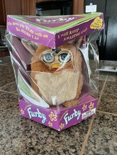 Tiger Electronics 1999 Furby Model 70-800 Coffee with Blue Eyes Vintage In Box