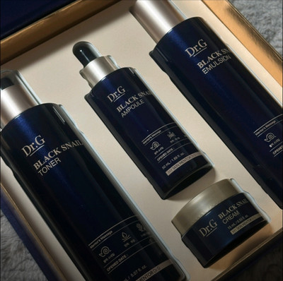 Dr.G Black Snail Prestige Set Korean Cosmetics (Toner+Emulsion+Ampoule+Cream)