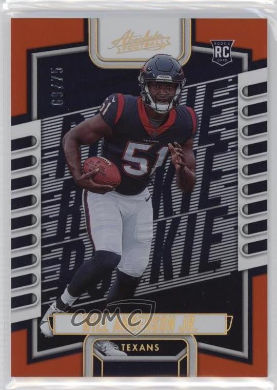 2023 Panini Absolute Rookies Orange Spectrum 69/75 Will Anderson Jr #103 0nr3