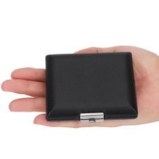 PU Leather Cover Black Bassoon Container Box Case With Slots For 3pcs Reeds